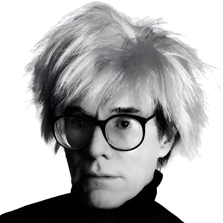 A picture of Andy Warhol.