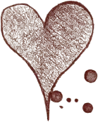 A drawing of a heart.